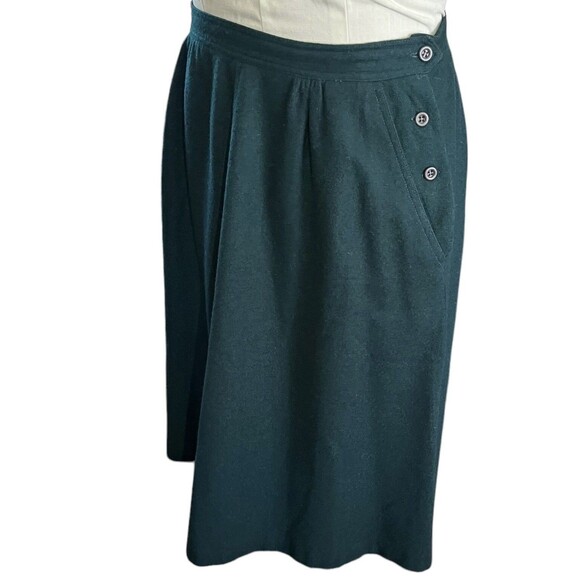 Liz Claiborne Lord & Taylor Wool Lined Skirt Women’s Size 14 Kelly Green - Picture 3 of 7